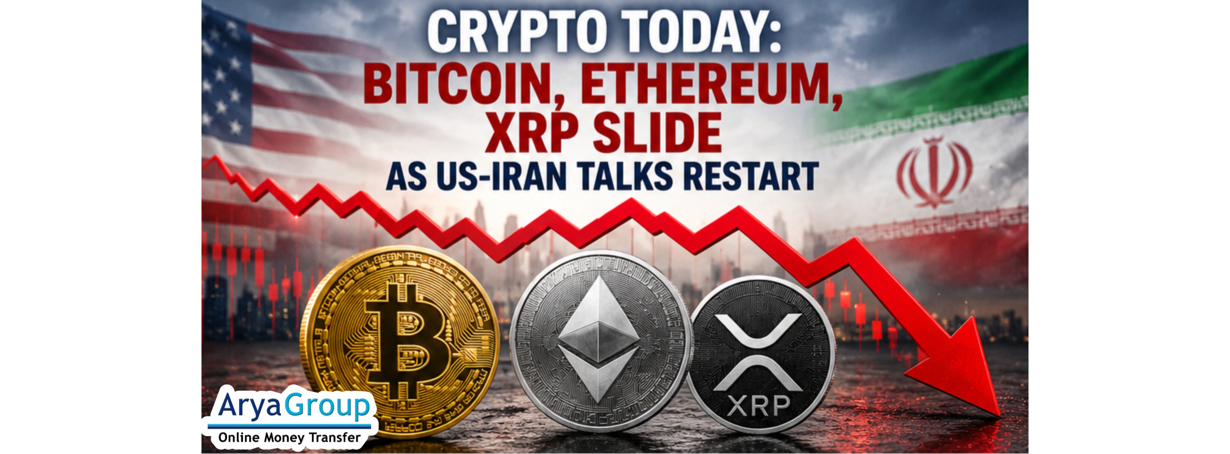 Crypto Falls as Geopolitical Fears Rise